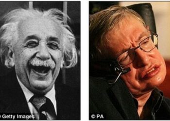 Alber Einstein & Stephen Hawking