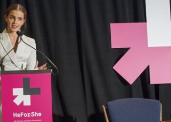 Kempen HeforShe bersama duta, Emma Watson. Sumber: Newscom