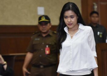 Jessica Kumala Wongso dalam sidang di Pengadilan Negeri Jakarta Selatan. Foto - Reuters