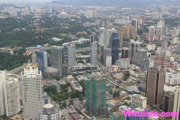 Pandangan dari atas Menara Kuala Lumpur.