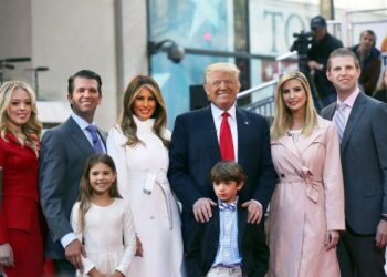 Sebahagian ahli keluarga Trump. Sumber: Spencer Platt/Getty Images