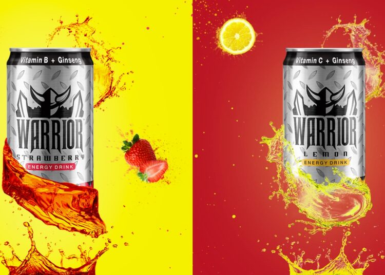 Minuman tenaga sparkling Warrior. Foto - Facebook Warrior Sparkling Energy Drink