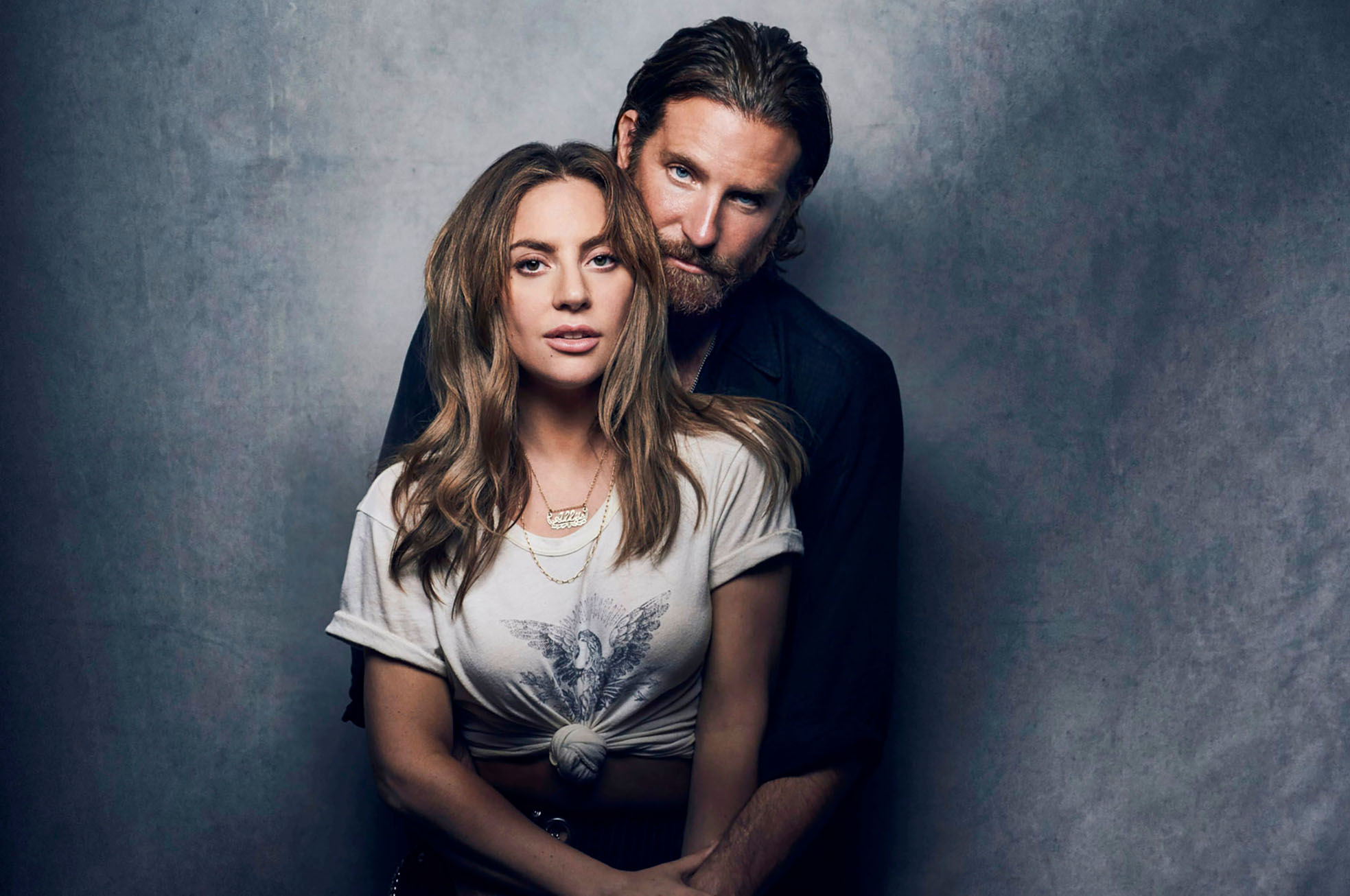 (L-R) LADY GAGA as Ally and director BRADLEY COOPER as Jackson Maine in the Warner Bros. Pictures’ drama "A STAR IS BORN,” a Warner Bros. Pictures release. 
Photo by Peter Lindbergh